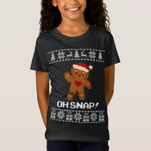 Funny Oh Snap Gingerbread Ugly Christmas Sweater