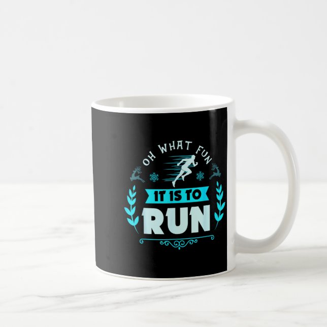 Funny Oh What Fun It Is To Run Cross Country Chris Coffee Mug (Right)