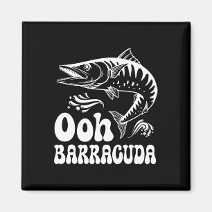 Funny Ohh Rracuda Fishing For Rock Music Lovers Me Magnet