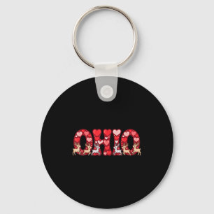 Funny Ohio Deer Midwestern Party O-h-i-o In Valent Key Ring