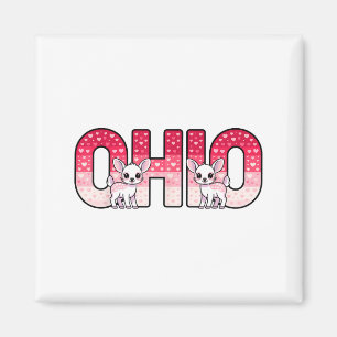 Funny Ohio Deer Midwestern Party O-h-i-o In Valent Magnet