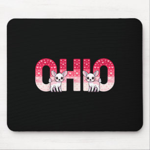 Funny Ohio Deer Midwestern Party O-h-i-o In Valent Mouse Pad
