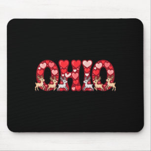 Funny Ohio Deer Midwestern Party O-h-i-o In Valent Mouse Pad