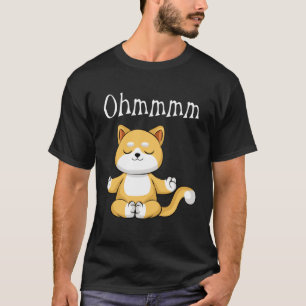 Funny Ohmmm Yoga Cat Zen Meditation Relaxation Fit T-Shirt