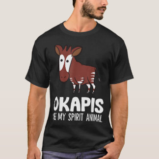 Funny Okapi Lover Okapis Are My Spirit T-Shirt