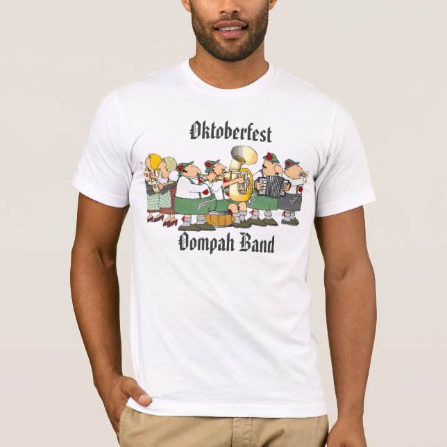 Funny Oktoberfest Oompah Band Men`s Tee (Front)