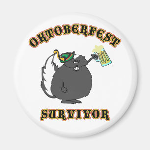 Funny Oktoberfest Survivor Magnet