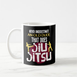 Funny Old Dude Jiu Jitsu Coffee Mug Martial Art