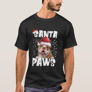 Funny Old English Bulldog Christmas Lights Tree Do T-Shirt