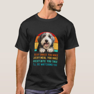 Funny Old English Sheepdog Puppy Dog Mom Dad Mama T-Shirt