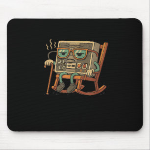 Funny Old Gamer Gaming Retro 80s 90s Video Game Ol Mouse Pad