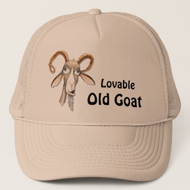 Funny Old Goat Trucker Hat (Front)