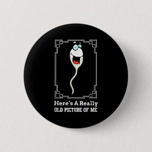 Funny Old Man Birthday Gag For Men Over 60  6 Cm Round Badge