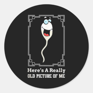 Funny Old Man Birthday Gag For Men Over 60  Classic Round Sticker