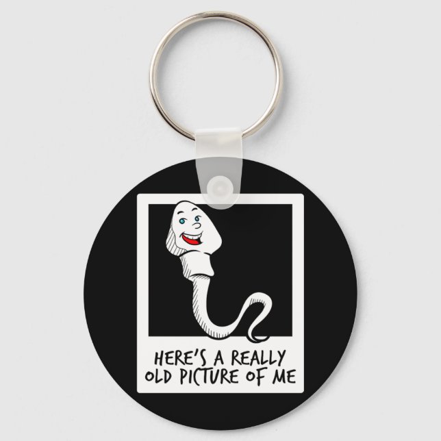 Funny Old Man Birthday Gag Gifts For Men Over 60 G Key Ring (Front)