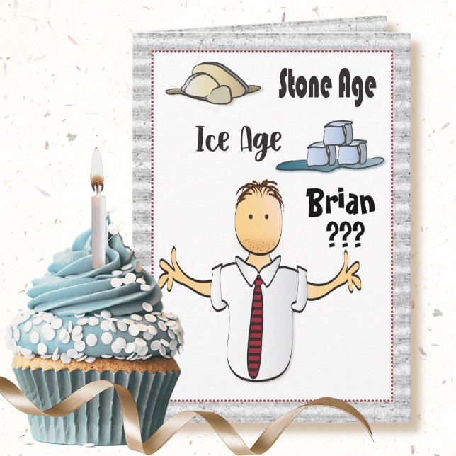 Funny Old Man Birthday Snarky Sassy Male Cartoon  Card (Creator Uploaded)