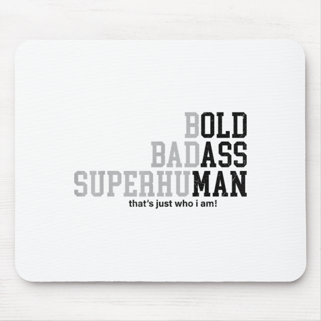 Funny Old Man Saying Gag Dad Grandpa Husband Fathe Mouse Pad (Front)