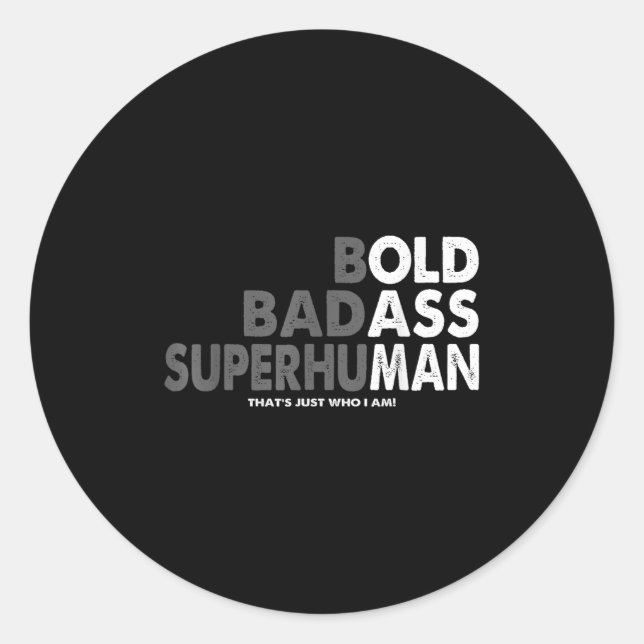 Funny Old Man Saying Gag Dad Husband Birthday Fath Classic Round Sticker (Front)