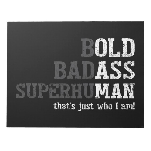 Funny Old Man Saying Gag Gift Dad Fathers Day Notepad (Front)
