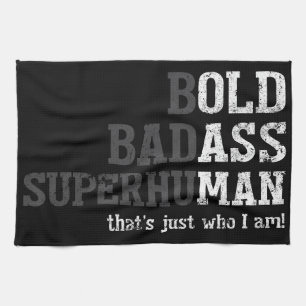 Funny Old Man Saying Gag Gift Dad Fathers Day Tea Towel