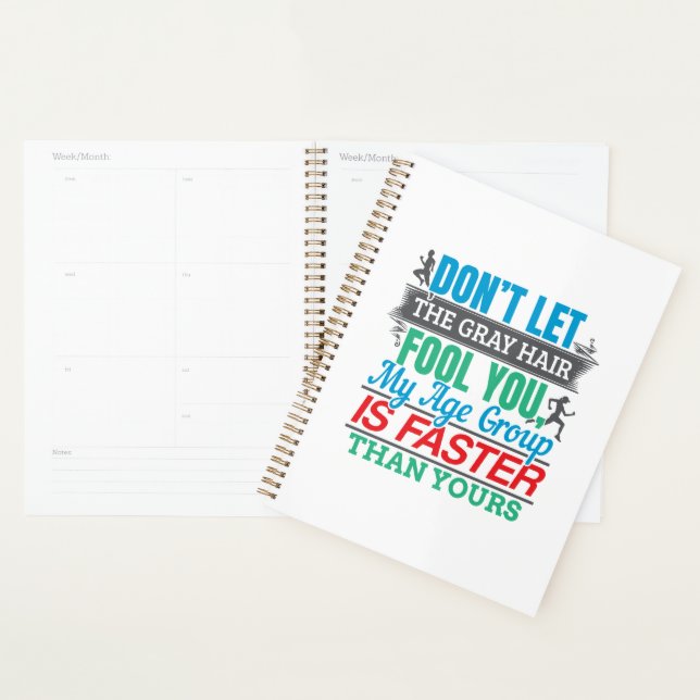 Funny Old Runner - Faster Age Group Running Planner (Display)