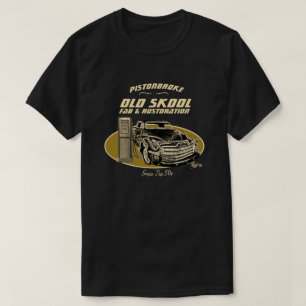 Funny Old Skool Restorations Any Name Style T-Shirt