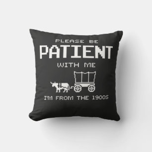 Funny Old-Soul Vintage Wagon Meme Design Cushion