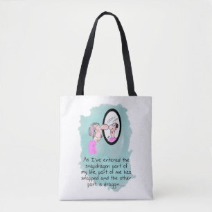 Funny Old Woman in Looking Glass Tote
