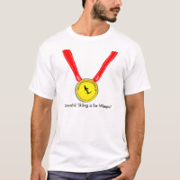 Funny Olympic Downhill Skiing Design