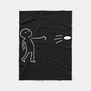 Funny One Line Art Disc Golf Player Sket Golfer Go Fleece Blanket