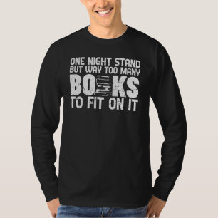 Funny One Night Stand Book Sarcasm T-Shirt