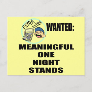 Funny One Night Stand T-shirts Gifts Postcard