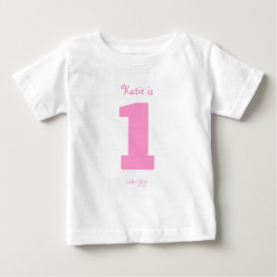 Funny One Year Old Baby Girl 1st Birthday Party T-Shirt