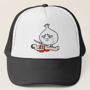 Funny Onion Crying, Cutting Human Trucker Hat