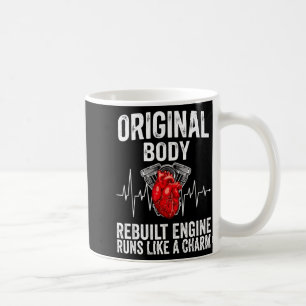 Funny open heart surgery for men women rebuilt coffee mug