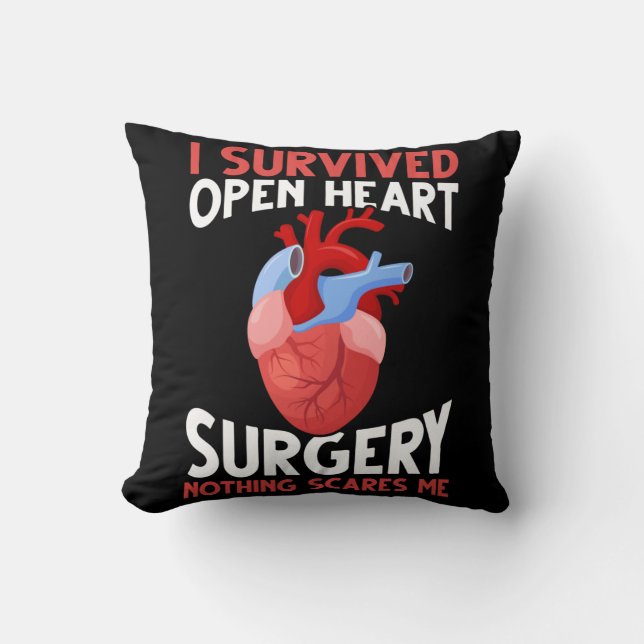 Funny Open Heart Surgery Recovery Cushion (Front)