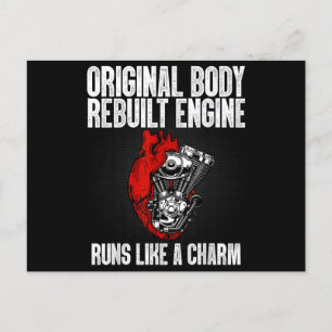 Funny Open Heart Surgery Recovery Survivor Gift Me Holiday Postcard