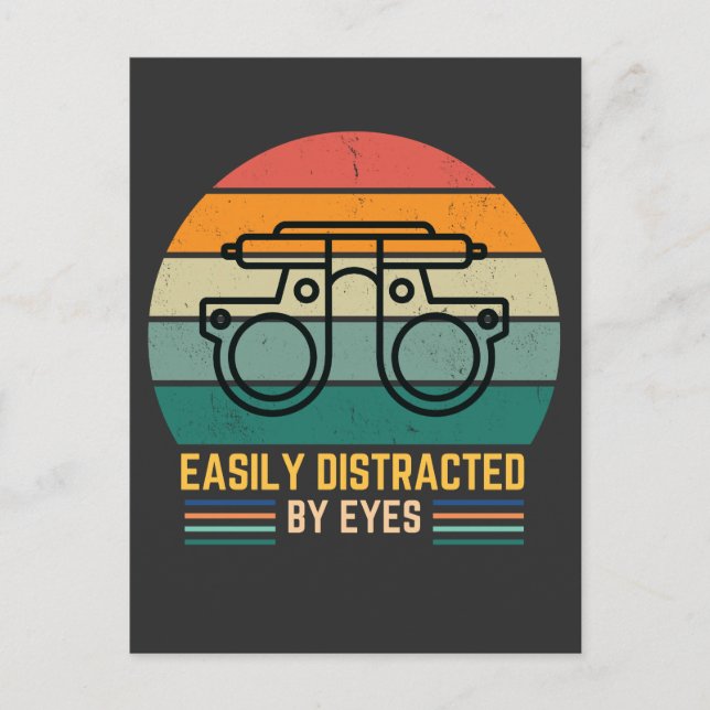 Funny Ophthalmology Eye Doctor Postcard (Front)