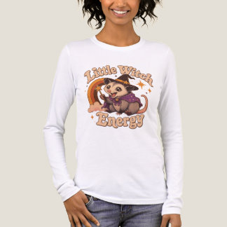 Funny Opossum Little Witch Energy Shirt