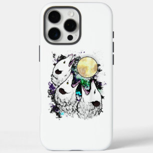 Funny Opossum Moon Cute Screaming Possum iPhone 16 Pro Max Case
