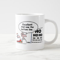 Funny Optometrist Christmas Santa Cartoon