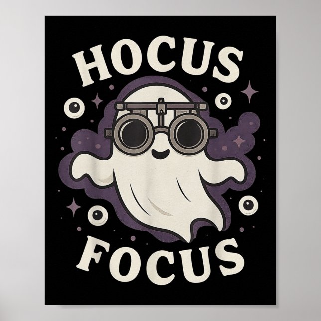 Funny Optometry Hocus Focus Soky Optometrist Hallo Poster (Front)