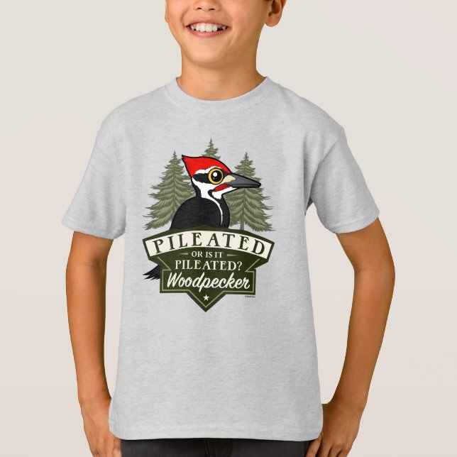 Funny Or Is It Pileated Woodpecker Pronunciation T-Shirt (Front)