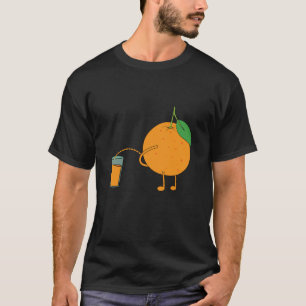 Funny Orange - Peeing - Orange Juice - Humour -Hap T-Shirt