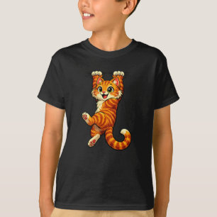 Funny Orange Tabby Cat Kids T-Shirt