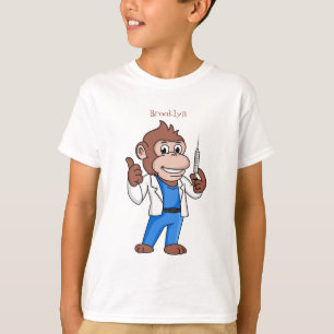 Funny orangutan ape cartoon doctor T-Shirt