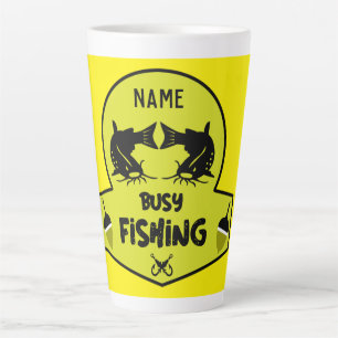 Funny original fishing gifts  latte mug