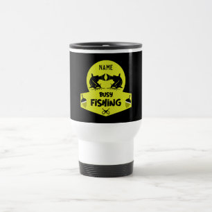 Funny original fishing gifts travel mug