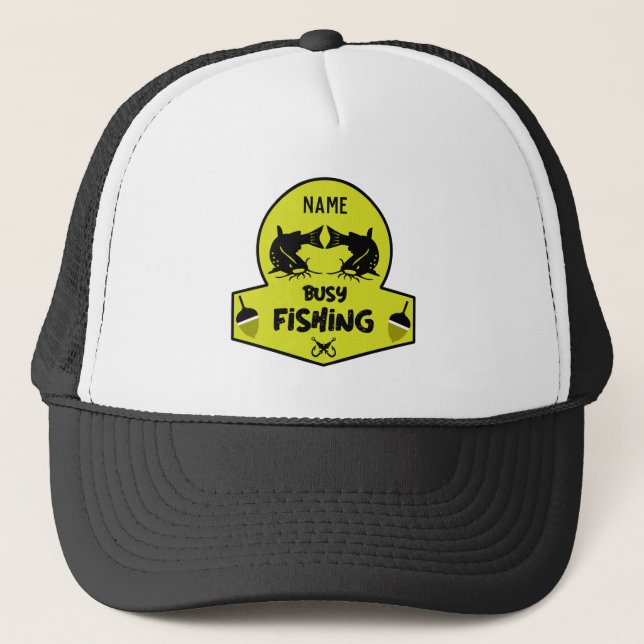Funny original fishing gifts trucker hat (Front)