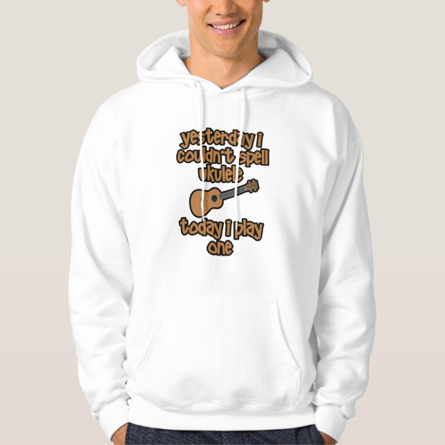 Funny Original Ukulele Hoodie (Front)